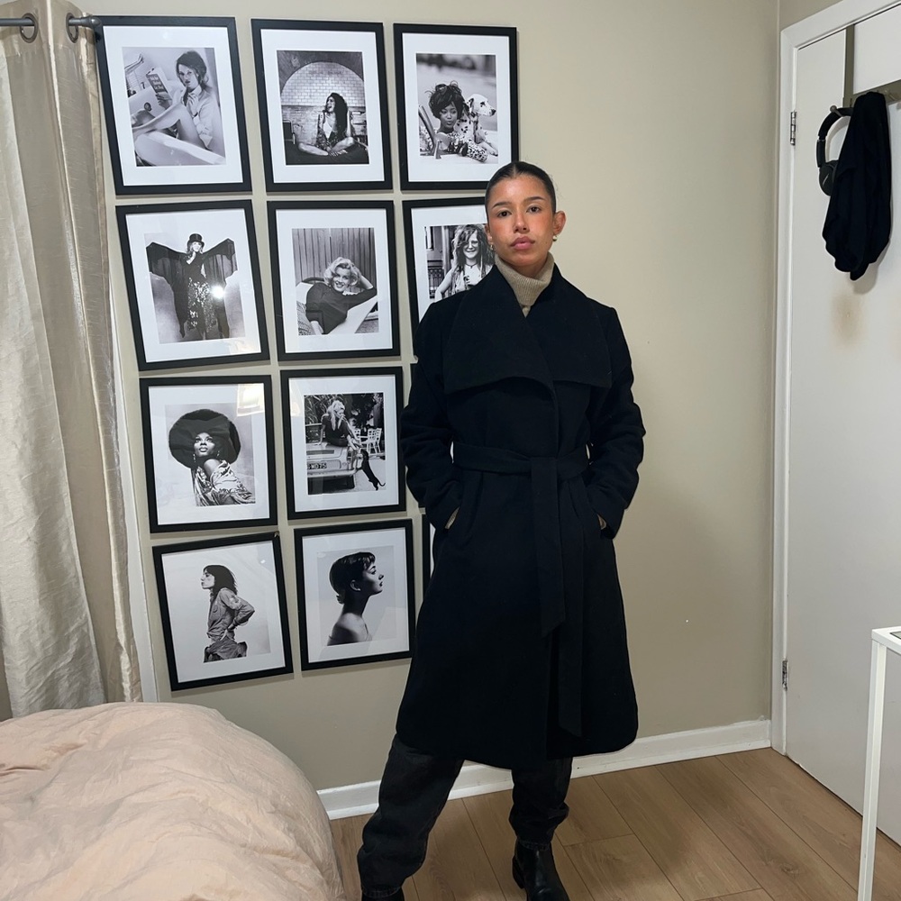 Hilary Radley Classic Black Coat